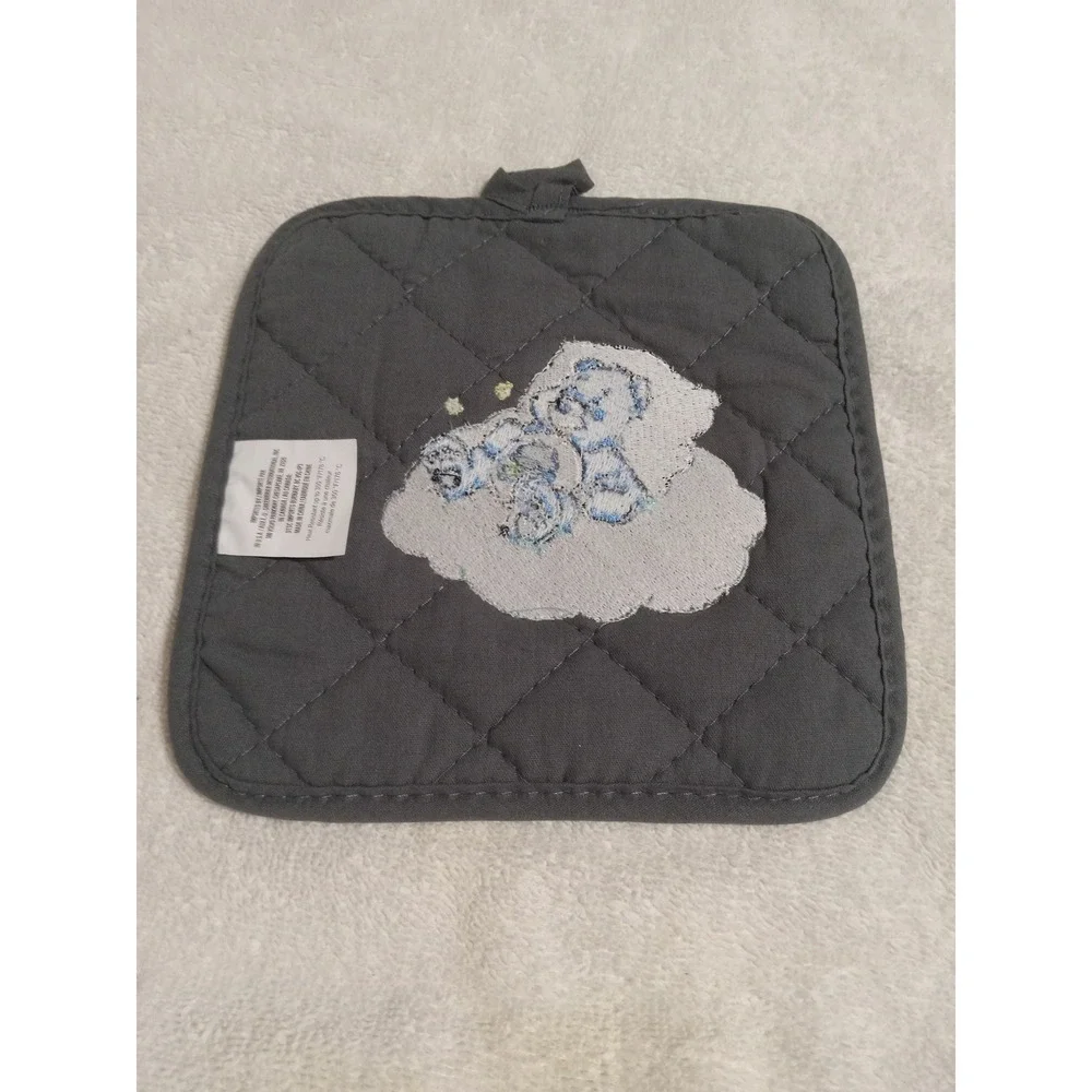 Care Bears Grumpy Bear Embroidered‎ Cloud Quilted Pot Holder Kitchen Decor